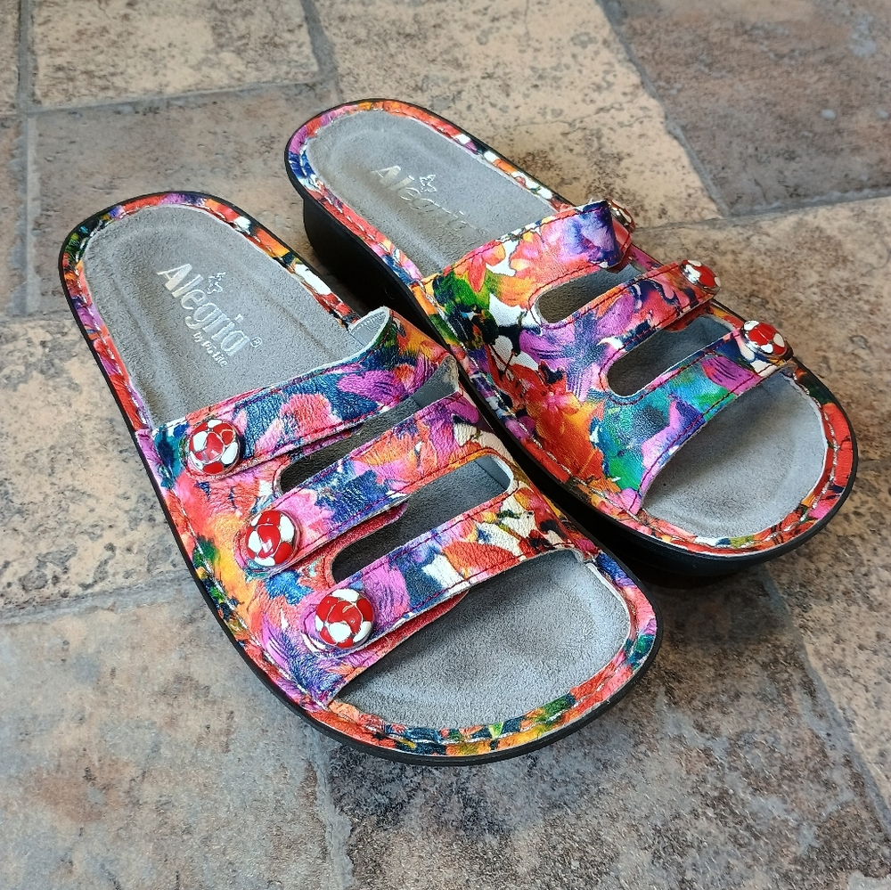 Alegria Leather Sandals Size 37